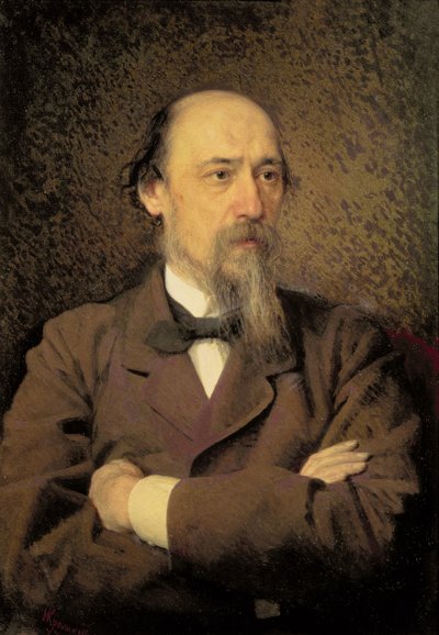 Portrait de Nikolaï Alekseïevitch Nekrassov, 1877 - Ivan Nikolaevich Kramskoy